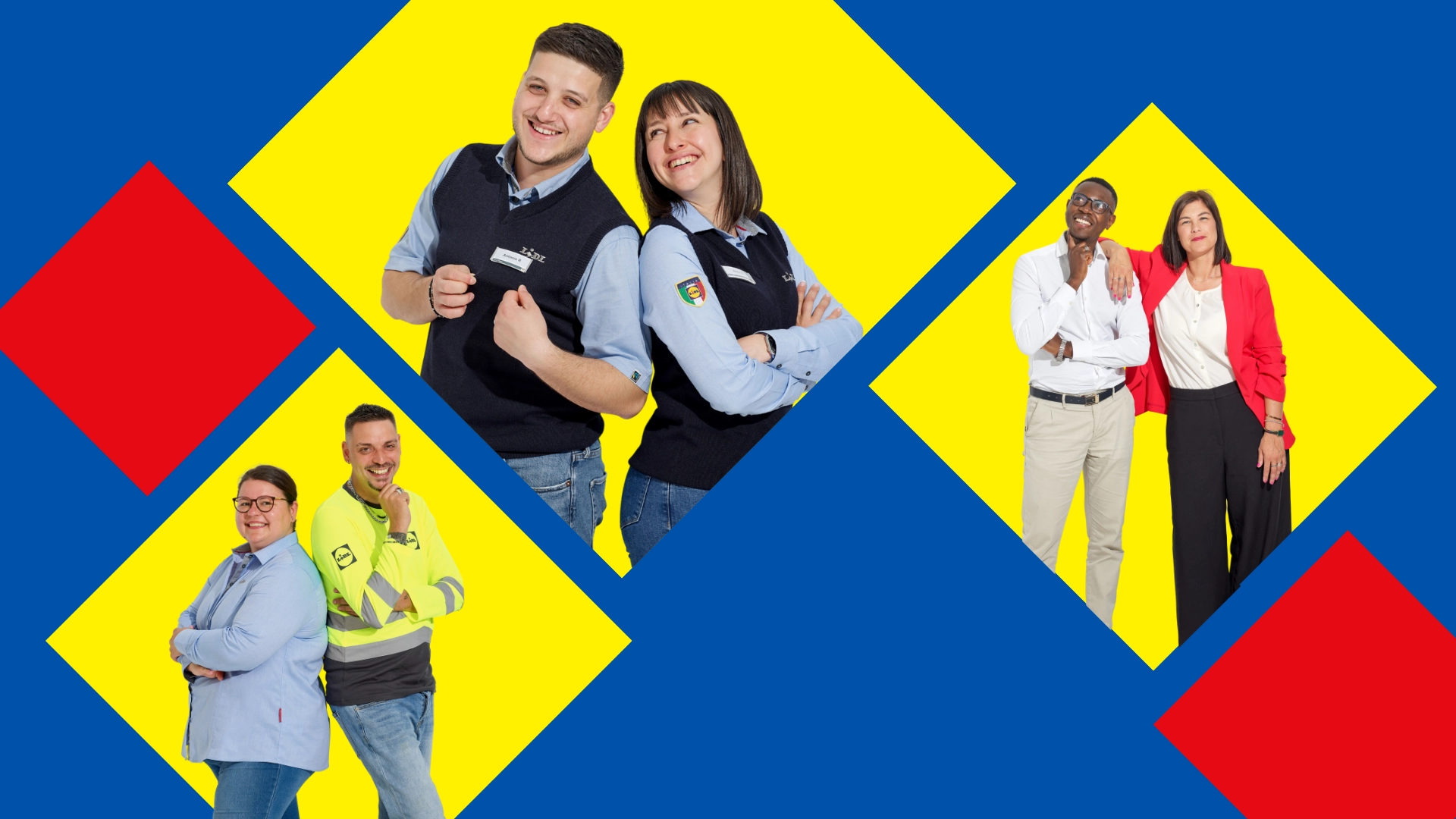 Colleghi sorridenti di Ufficio, Punto Vendita e Centro Logistico